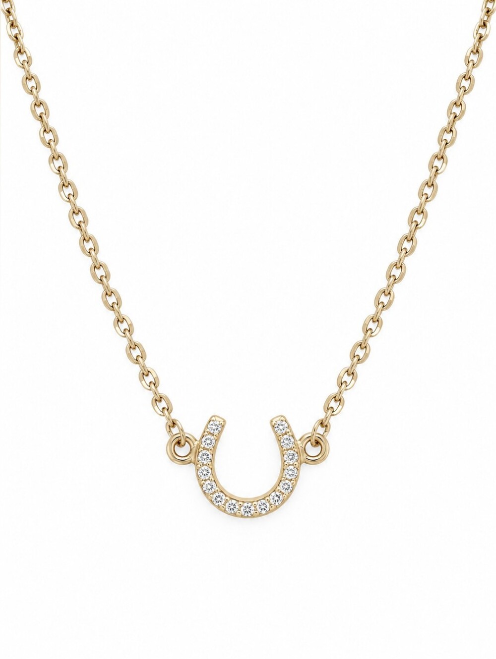 3/$30 Dainty Goldtone Horseshoe Chain Necklace